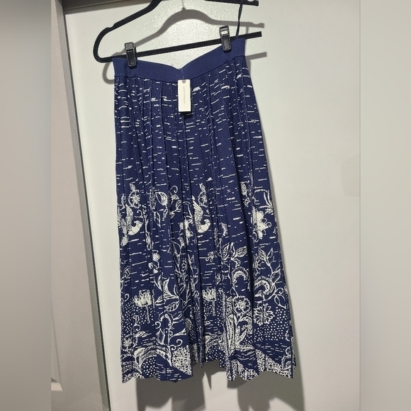 NWT Anthropologie Haven Pleated Knit Midi Skirt size Medium - Picture 5 of 9